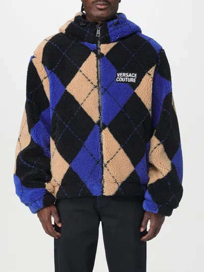 Versace Jeans Couture Jacket  Men Color Multicolor In Blue