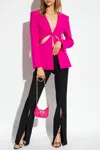 Versace Jeans Couture Cut-out Tailored Jacket In Pink