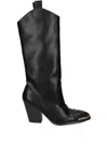 Versace Jeans Couture Block-heel Boots In Black