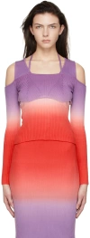 Versace Jeans Couture Blue Cotton Sweater In E531 Poppy Rosso