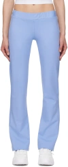 Versace Jeans Couture Blue Crystal-cut Lounge Pants In E261 Bonnie Light Bl