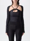 Versace Jeans Couture Top  Woman Color Black In Black
