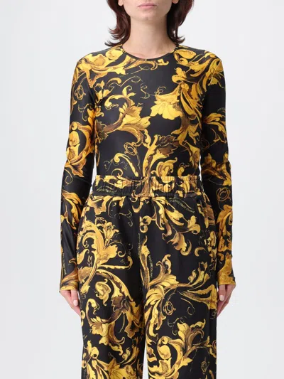 Versace Jeans Couture Bodysuit  Woman Color Black In Multi