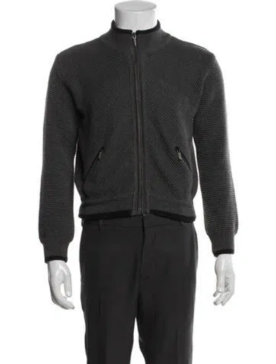 Pre-owned Versace Jeans Couture Bomber Jacket In Grey