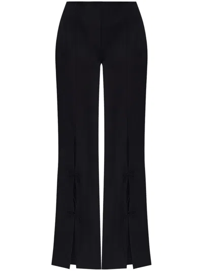 Versace Jeans Couture Bow-detailing Flared Trousers In 899