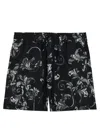 Versace Jeans Couture Boxer Swimsuit In Black