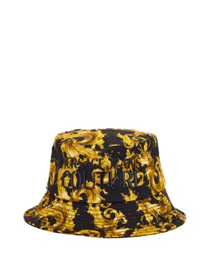 Versace Jeans Couture Bucket Hat In Gold