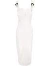 Versace Jeans Couture Dress Bull Stretch Slouchy In White