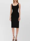 Versace Jeans Couture Dress With Buckles In Black