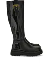 Versace Jeans Couture Buckle-embellished Boots In Black