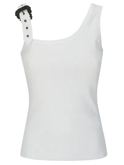 VERSACE JEANS COUTURE BUCKLE-EMBELLISHED TANK TOP