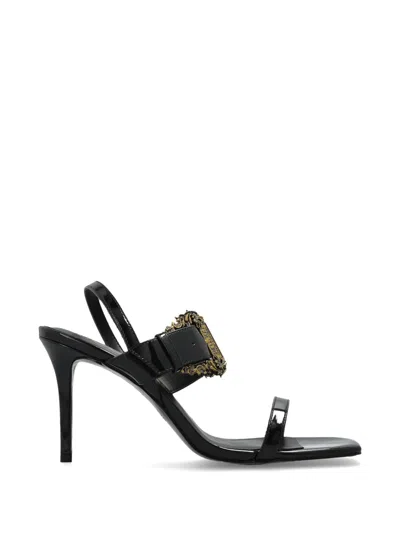 Versace Jeans Couture Buckle-strap Sandals In Black