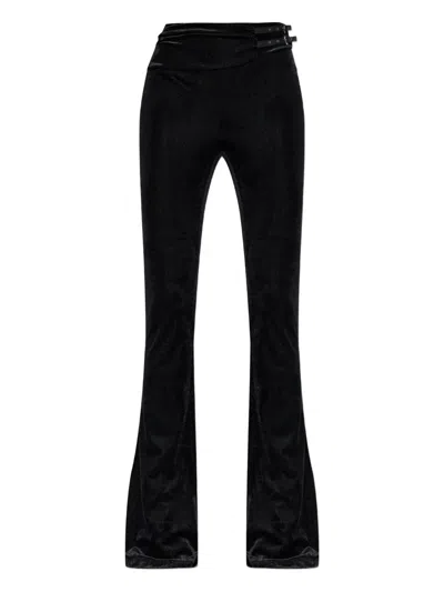 Versace Jeans Couture Buckled Trousers In Black