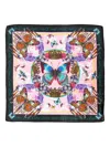 Versace Jeans Couture Butterfly-print Scarf In Multi