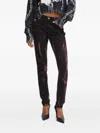 Versace Jeans Couture Buttoned Jeans In Brown
