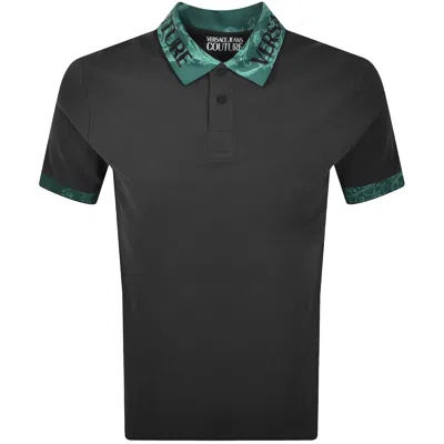 Versace Jeans Couture Cabinet Polo T Shirt Grey In Black