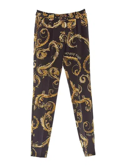 Versace Jeans Couture Cady Baroque Trousers In Brown