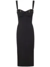 Versace Jeans Couture Midi Dress In Black