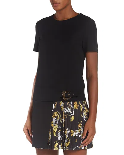 Versace Jeans Couture Cady Techno Mini Dress In Black