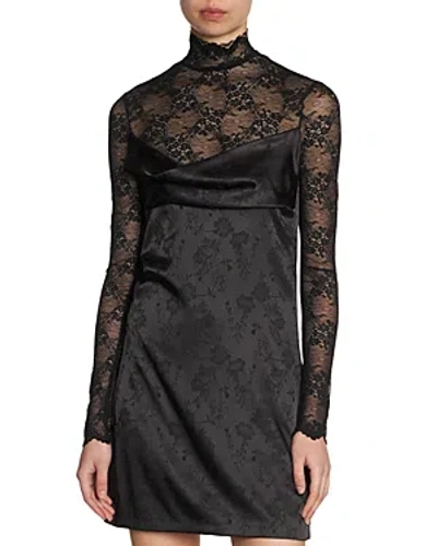 Versace Jeans Couture Cady Tecno Lace Dress In Black