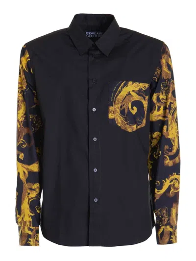 Versace Jeans Couture Cotton Shirt In Black