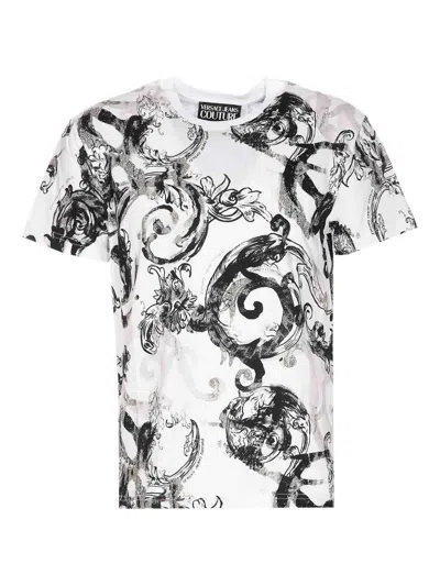 Versace Jeans Couture Watercolour Couture T-shirt In White