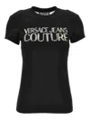 Versace Jeans Couture Embellished T-shirt In Negro
