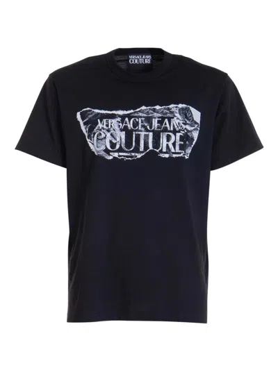 Versace Jeans Couture Black Magazine T-shirt