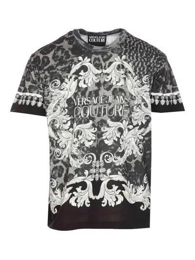 Versace Jeans Couture Block Tee In Black