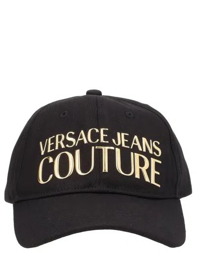 Versace Jeans Couture Cappello Da Baseball Con Logo In Black