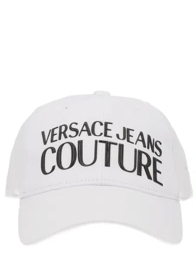 Versace Jeans Couture Cappello Da Baseball Con Logo In White