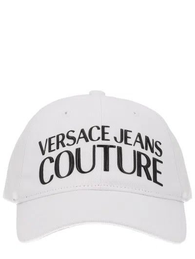 Versace Jeans Couture Cappello Da Baseball Con Logo In White