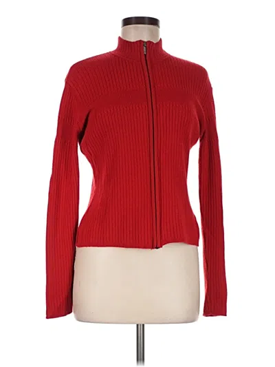 Pre-owned Versace Jeans Couture Cardigan Sweater In Red