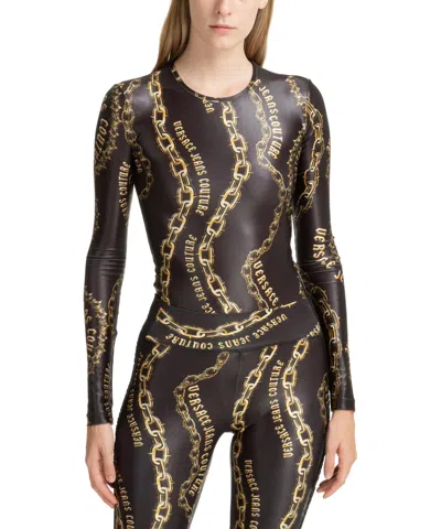 Versace Jeans Couture Chain Couture Bodysuit In Multicolour