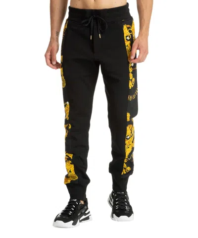 Versace Jeans Couture Chain Couture Cotton Sweatpants In Black