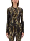 Versace Jeans Couture Chain Couture Bodysuit In Multicolour