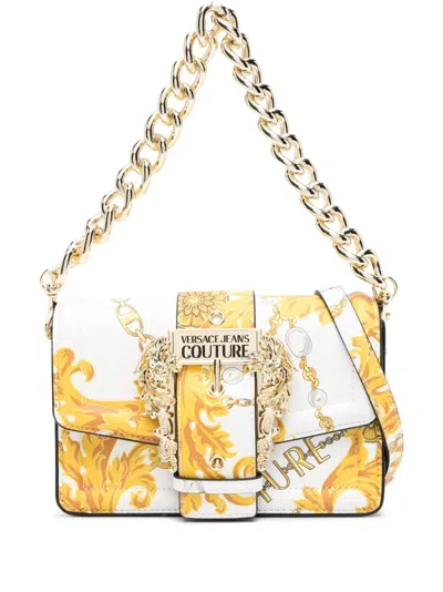 Versace Jeans Couture Chain Couture Faux-leather Crossbody Bag In White