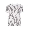 Versace Jeans Couture Chain Couture Printed Crewneck T-shirt In White