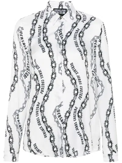 VERSACE JEANS COUTURE CHAIN-LINK PRINT SHIRT