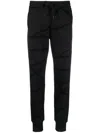 Versace Jeans Couture Chain-print Cotton Track Pants In Black
