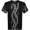 Versace Jeans Couture Chain T Shirt Black In Black