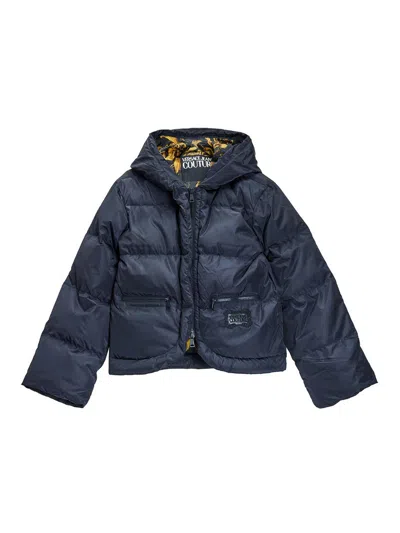 Versace Jeans Couture Padded Jacket In Blue