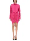 Versace Jeans Couture Chemisier Dress With Ruffles