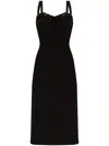 Versace Jeans Couture Women's Cady Midi Dress In Black