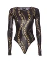 Versace Jeans Couture Chain Couture Bodysuit In Multicolour