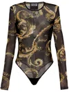 Versace Jeans Couture Chromo Couture Bodysuit In Black