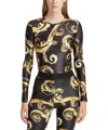 Versace Jeans Couture Chromo Couture Bodysuit In Black