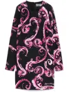 Versace Jeans Couture Chromo Couture Mini Dress In Schwarz 1