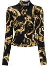 Versace Jeans Couture Organzino Shirt In Black