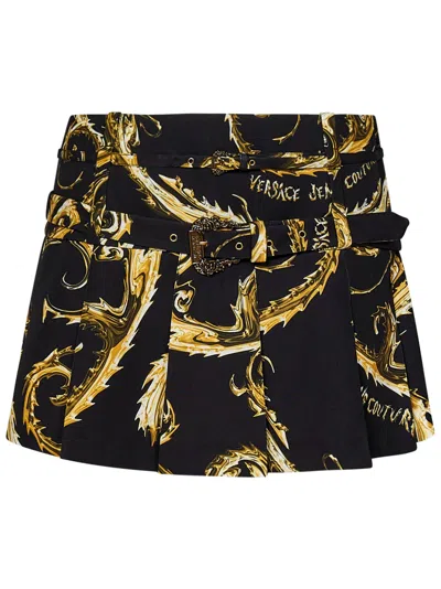 Versace Jeans Couture Chromo Couture Skirt In Black